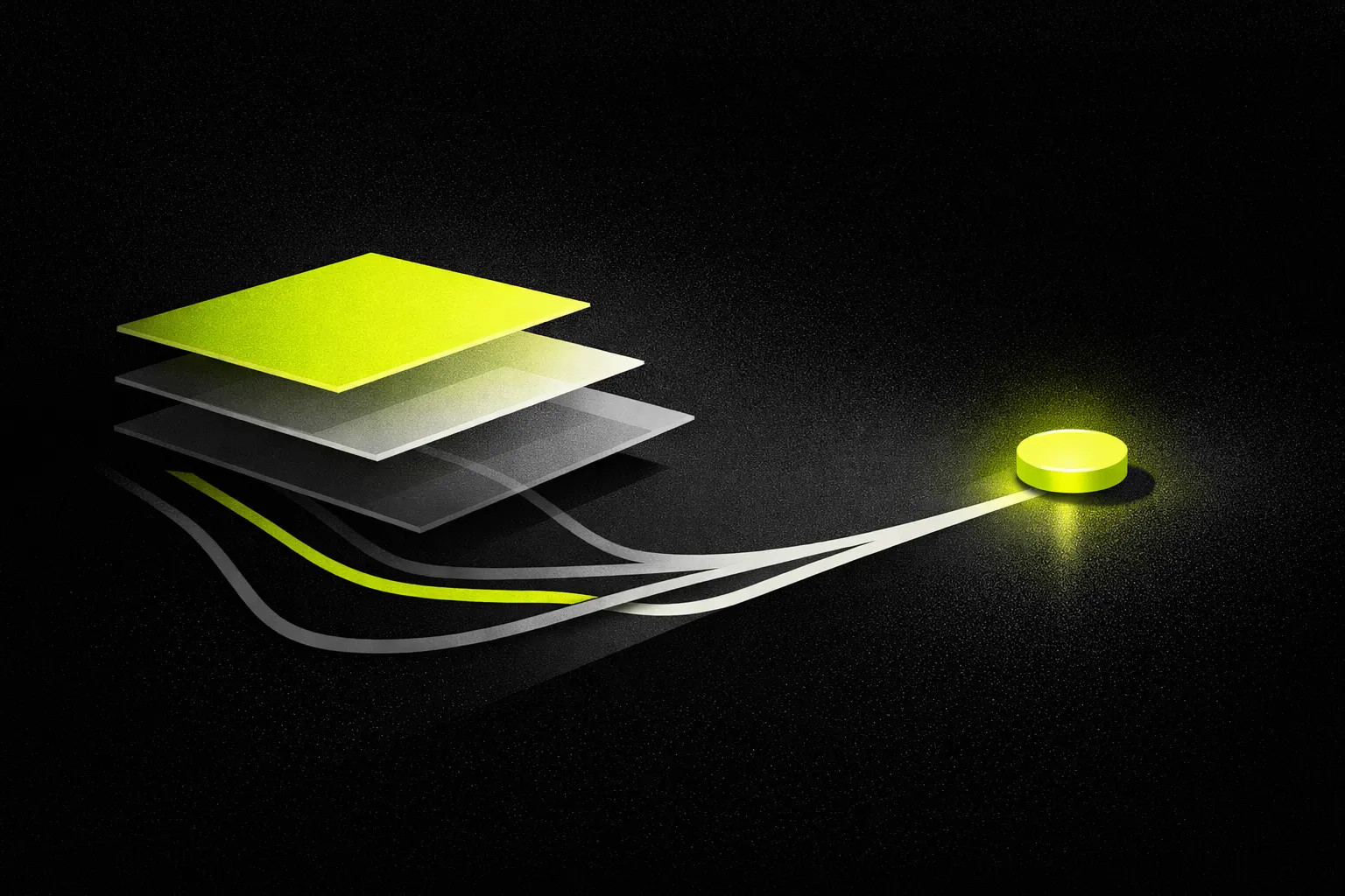 Abstract panels and branching paths suggest a checklist and route review before a transaction.