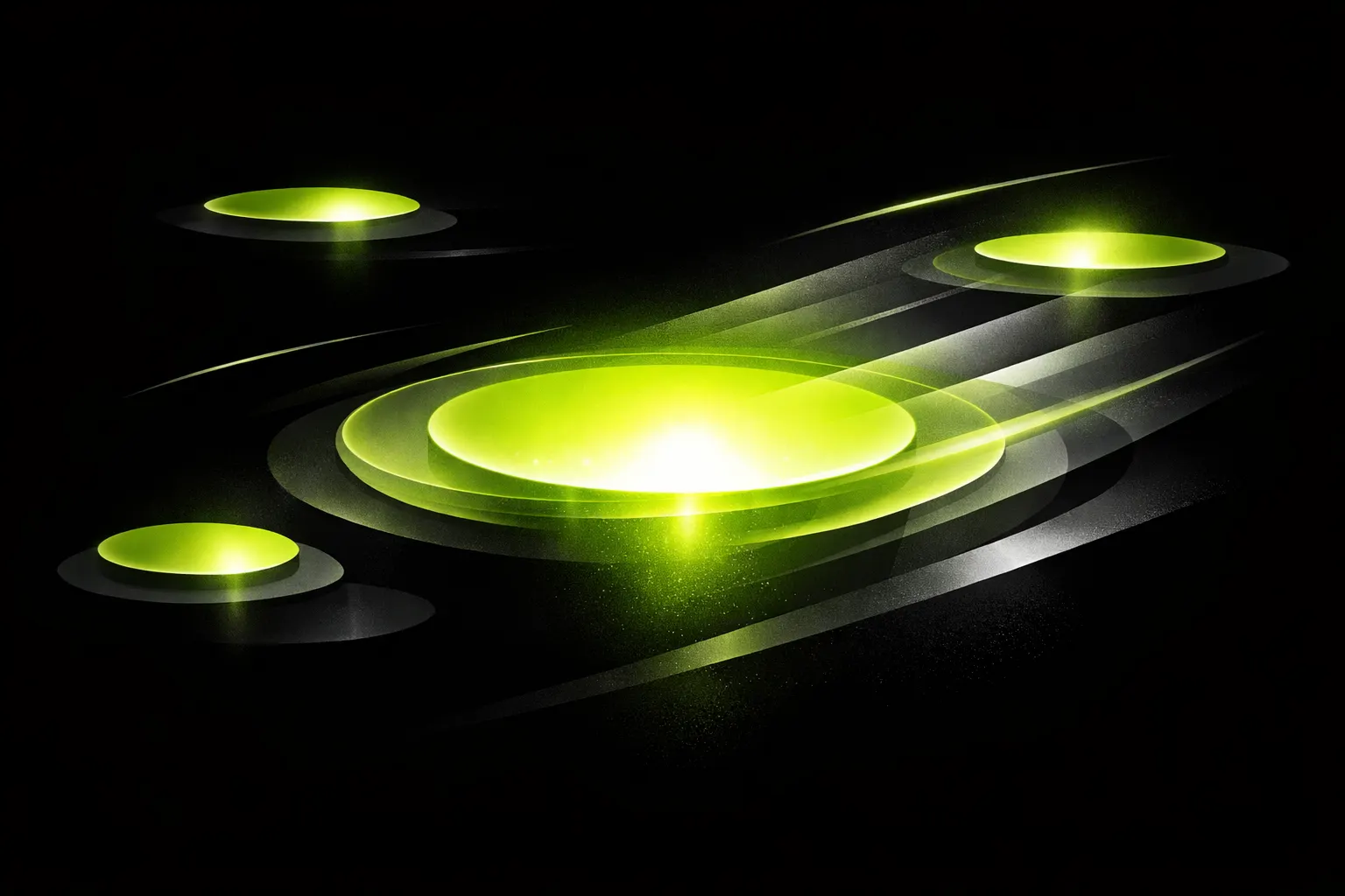 An abstract cluster of newly formed pools appears with one especially bright pool standing out.
